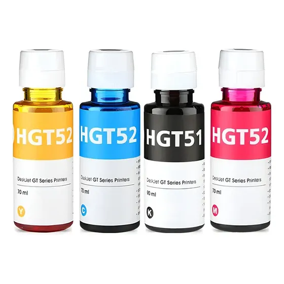 Kit Refil De Tinta Compatível Hp Smart Tank 515 Gt51 - Gt52 Kit 4 Cores