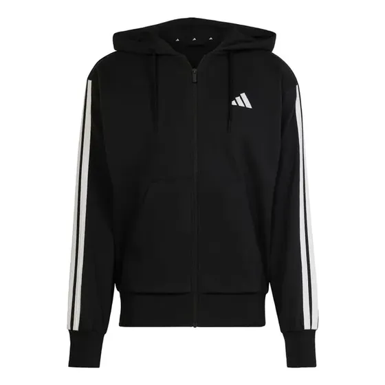 Moletinho Capuz Zíper Essentials Três Listras adidas