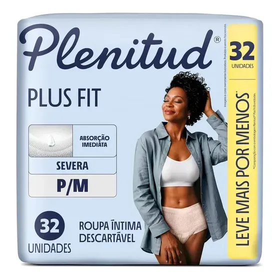 ROUPA ÍNTIMA PLENITUD PLUS FIT P/M 32 UND