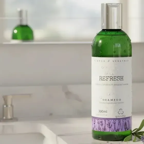 Shampoo Grandha Refresh Calêndula Hortelã Lavanda 300ml