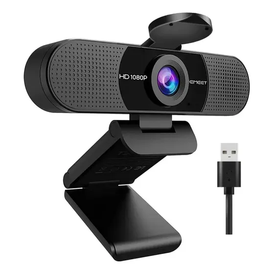 EMEET C960 Webcam 1080P Camera Para Pc Streaming Microfone Full HD Video Conferencia