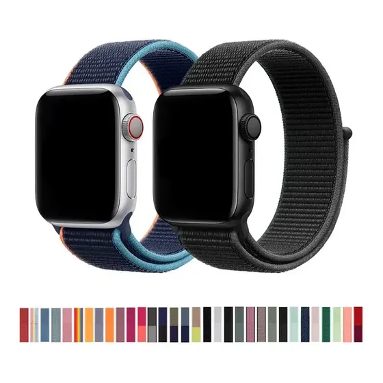 Pulseira Nylon Loop Compatível Com Apple Watch E Iwo