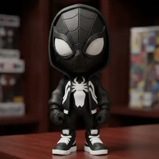 Boneco Venom Homem Aranha 15cm Decoração Geek Action Figure