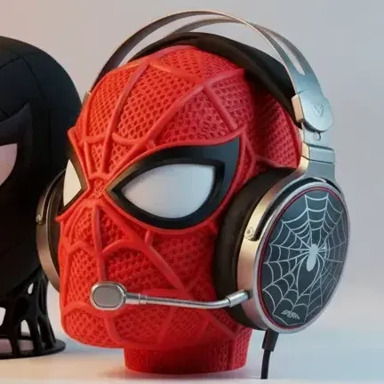 Kit Spider-man: Suporte Headset Headphone Black Edition Premium + Suporte Headset Homem…