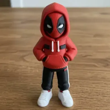 Boneco Decorativo Deadpool Urbano Impressão 3d