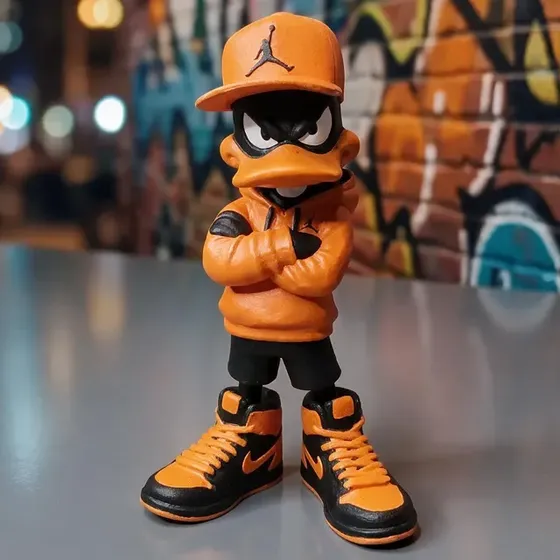 Boneco Patolino Estilo Urbano Decoração Figure Daffy Duck